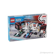LEGO LEGO City Series 60444F1 Garage and Mercedes and Alpha Racing Blocks