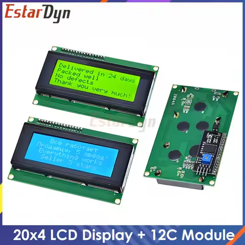 LCD2004 with I2C Serial Adapter Module 20x4 Character Blue/Green Display for Arduino UNO R3 Mega 256