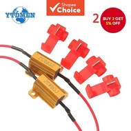 2 Set Load Resistor 25W Aluminum Shell Power Resistor 5ohm 6ohm 8ohm 10ohm 24ohm 50ohm 100ohm for Ca