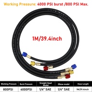 1.8/1m A/C Charging Hose Set for HVAC Air Condition Refrigerant R12 R22 R502 R134A R410 R404 R410a H