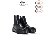 The Breakthrough Chunky Chelsea Boots Lemans - BST độc quyền đế cao 6cm Full cao su nguyên khối Da b