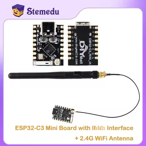 New Micro ESP32-C3 Mini Development Board ESP32-C3_Mini_V1 Wi-Fi+BT 2.4G WiFi Antenna with SMA Cable