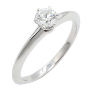 【二手】蒂芙尼 (Tiffany & Co.) 單鑽戒指，10號，950鉑金，鑽石單鑽戒指，女士款，二手