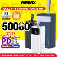 REMAX Big Capacity Super Charge Camping USB Type C 50000mAh Fast Charging 22.5W Powerbank AKRPP321
