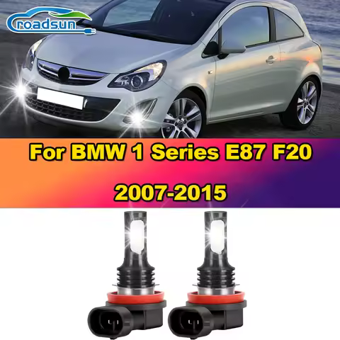 H11 LED Bulbs 12000LM Fog Lights 100W Plug And Play Fog Lamps 12V For BMW 1 Series E87 F20 2007-2010