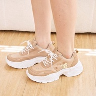 Paidal x Pompompurin布丁狗 瞌睡腳印皮質厚底老爹鞋