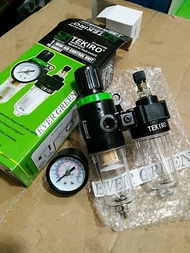 TEKIRO Air Filter Regulator Meter SARINGAN UDARA - OLI dari KOMPRESOR ke SELANG COMPRESSOR SPIRAL Al