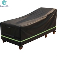 Outdoor Chaise Lounge Cover 420D Oxford Fabric Waterproof Sunproof Dustproof