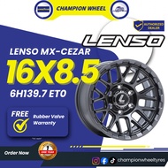 *LENSO* MX CEZAR 16X8.5 6H139.7 ET0 GRAY ANTHRASITE