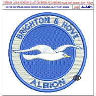 FC-11 EMBROIDERED PATCH BRIGHTON & HOVEL ALBION FOOTBALL/CLUB ACCESSORIES