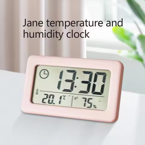 1Pc Small Alarm Clock Battery Operated 12/24H Digital Clock for Bedrooms Desks Gifts for Adult Kids 