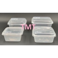 *READY STOCK*  SQ250,SQ350,SQ450,SQ650 SQUARE DISPOSABL FOOD CONTAINER (50PCS) #BEKAS PETAK #KOTAK K