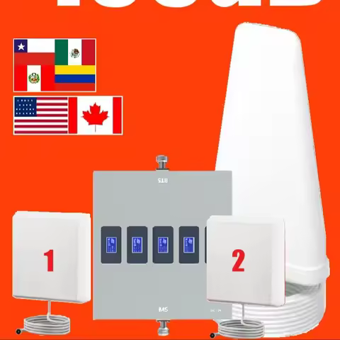 5 Band Signal Repeater B28 700 850 1700 1900 2600 MHz B7 2G 3G 4G Network Booster 800 900 1800 2100 