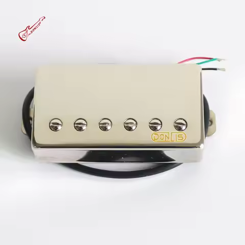 Donlis Quality Nickel Silver Cover Alnico 5 Lp Humbucker Guitar Pickup PAF Style With Nickel Basepla