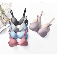 push up bra suji bra New product underwireless thin deep V seamless triangle cup light and comfortable A cup big chest small bra women's underwear
