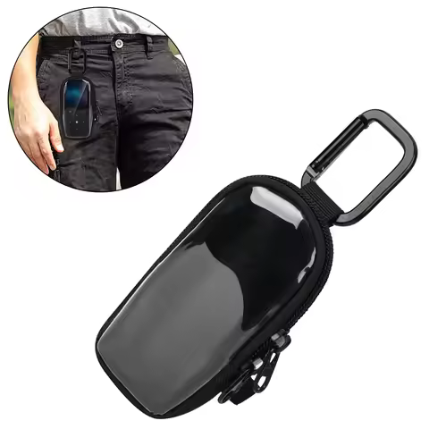 Mp3 Player Protective Case 5.5x2x11cm Nylon Multi-functional Portable Hanging Buckle Storage Bag For