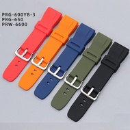 24mm TPU Silicone Watch Band for Casio PRG-650/650Y/PRW-6600 GA2000 Men Waterproof Sport Strap Watch Accessories