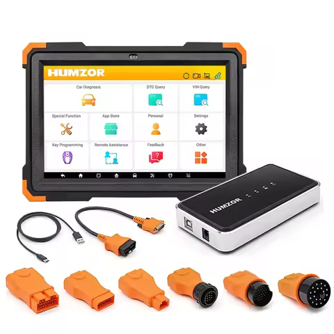Humzor NS366S Full System Car Diagnostic Scanner Tablet PC For SAS CVT Gear Learning 17 Reset Servic