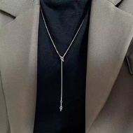 Alli long statement necklace elegant Korean necklace/