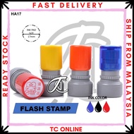 FLASH STAMP ROUND CHOP COMPANY CHOP RUBBER STAMP CIRCLE 17MM CUSTOMIZED SELF INK PRE-INK | PREINK CO