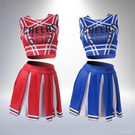 Amazon Hot Products Ready Stock *  Goods CHEERS 666 Cheerleading Two-Piece Dress Youth Vest Pleated 