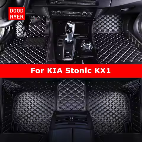 DOODRYER Custom Car Floor Mats For KIA Stonic 2017-2023 KX1 Auto Carpets Foot Coche Accessorie