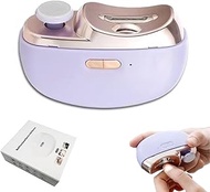 2-in-1 Electric Nail Clipper for Seniors - Toenail Trimmer with 40dB Low Noise, LED Light, Nail Coll