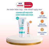 [TOP BESTSELLER] Support Combo to Help Reduce Dark Spots After Acne Cleansing Gel Azderma 150ml, Aze