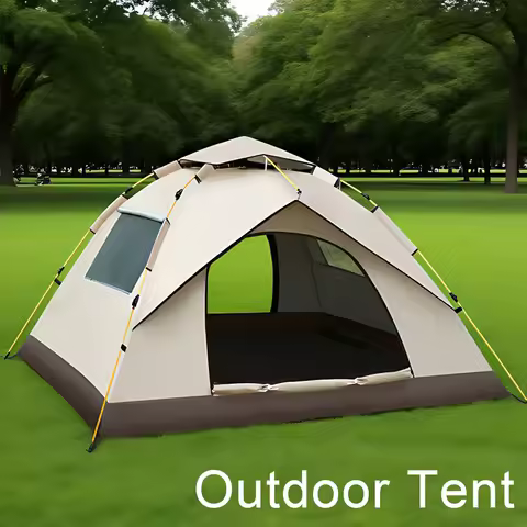 2-4 Person Outdoor Folding Tent Quick Automati Opening Self-driving Wild Camping Tent Waterproof Sun