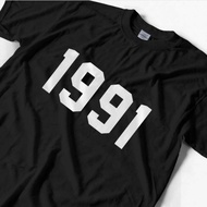 1991 t-shirt DTF SCREEN PRINTING/t-shirt men's distro t-shirt Wanita