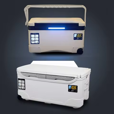 10L 18L 22L 32L 48L Fishing Cooler Box Tackle Box Outdoor Tank Case Gear Tools Fish Storage Sea Fish