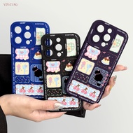 VIVO V40 V15 V9 S1 T1 Lite 4G 5G Case Cartoon Casing Hp Kesing Protect Lens XTY S6-0015