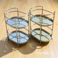 Free Shipping Hotel 4S Store Drinks Trolley KTV Mobile Food Delivery Van round Servicer Stainless St
