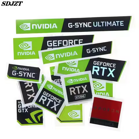 Hot sale 5PCS New NVIDIA GTX GEFORCE Laptop Desktop Label Decorative Sticker