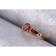 Cincin Emas Suasa Batu Merah