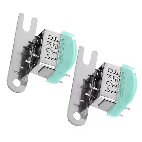 2Pcs Tape Recorder Stereo Head Metal Core Replacement Part for Cassette Deck Recorder Clear Audio Pl