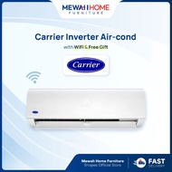 [*With WIFI & FREE GIFT*]Mewah Home_CARRIER_N8VS_Inverter_Smart Control R32 Wall Mount Aircon(1Hp,1.
