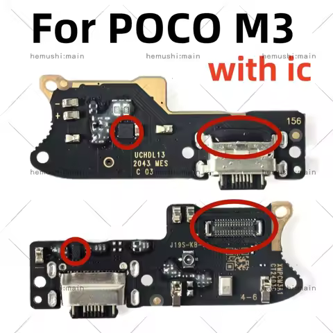 USB Charging charger port board For xiaomi POCO M3 Mainboard Flex USB Port ribbon flex Cable Phone T