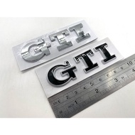 Volkswagen Vw Golf Polo MK6 MK7 GTI Emblem Logo Chrome / Black Car Badge Emblem