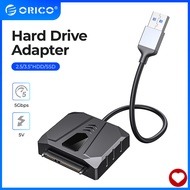 USB C to IDE ORICO SATA/IDE to USB 3.0 Adapter Support CD ROM, SATA Converter External Hard Drive Adapter with Silicone Cover for Universal 2.5/3.5 HDD/SSD Hard Drive Disk, Drive Free SATA 3.0 to USB3.0 Converter Up to 5Gbps