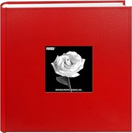 Pioneer Photo Albums 200-Pocket Sewn Leatherette Frame Cover Photo Album, 4 by 6-Inch, Red