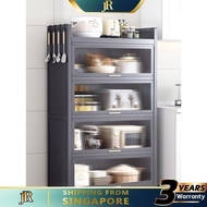 JR SSL Kitchen Cabinet Storage Cabinet Shelf with Door, Floor Multi-functional Microwave Oven, Electrical Appliances, Cupboard JP
