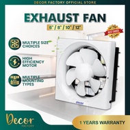 Exhaust Fan 6” 8” 10” 12” Wall Exhaust Fan Ceiling Exhaust Fan Ekzos Dinding Kipas Ekzos Siling 抽风机