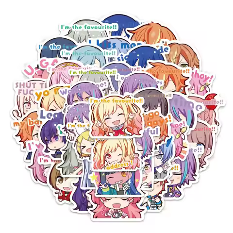 60pcs HATSUNE MIKU Pjsk Cartoon Graffiti Decorative Luggage Car Stickers