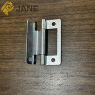 JANE 5pcs/set Flat Open, Interior Connector Door Hinge, Creative Soft Close No Slotted Folded Wooden  Hinges Furniture Hardware