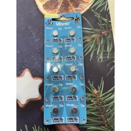 Blister of 10 GENUINE VINNIC 626 L626F LR66 AG4 SR626SW 626 377 batteries