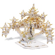 Piececool 3D Metal Puzzles -The Moon Palace Architecture Model Kits DIY Building Blocks