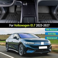 TPE Car Floor Mat For Volkswagen ID7 For VW ID.7 2023-2027 Luxury Waterproof Carpet Foot Full Car Ma