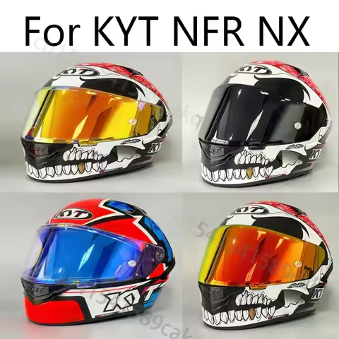 Helmet Hard Hat Lens Motorcycle Gear Electric Vehicle Full Helmet Lens For KYT NFR NX Motorcycle Hel