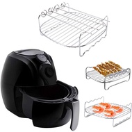 BURNNELL Stainless Steel Holder Home Air Fryer Accessories Barbecue Rack Baking Tray Air Fryer Rack Grill